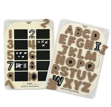 Large TROFAST Chalkboard Based Lid Insert (Uppercase and Numbers) | Sensory Table Lid | Alphabet and Numbers Sensory Table Chalkboard Puzzle Combo